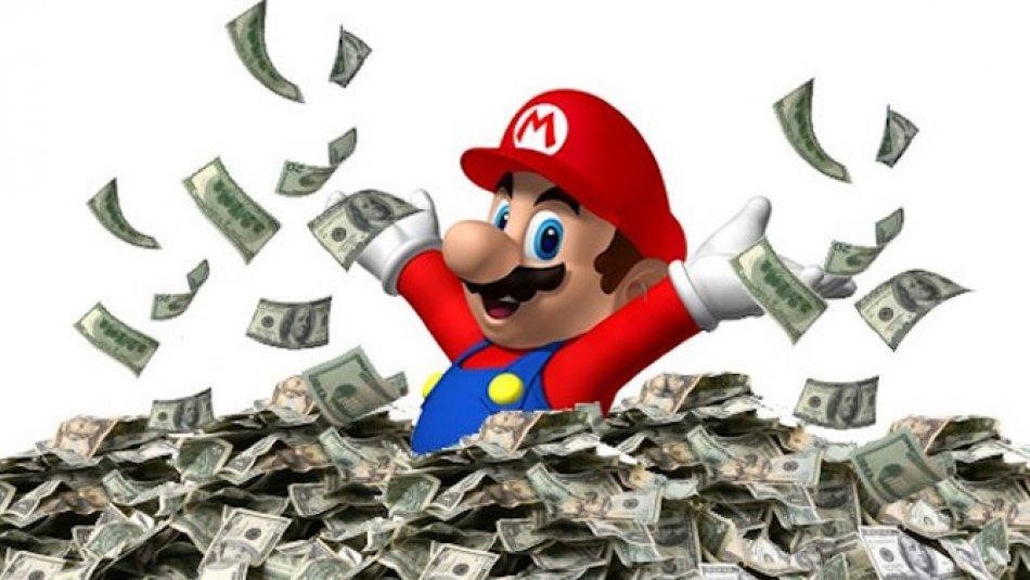 mario bros swimming in usd